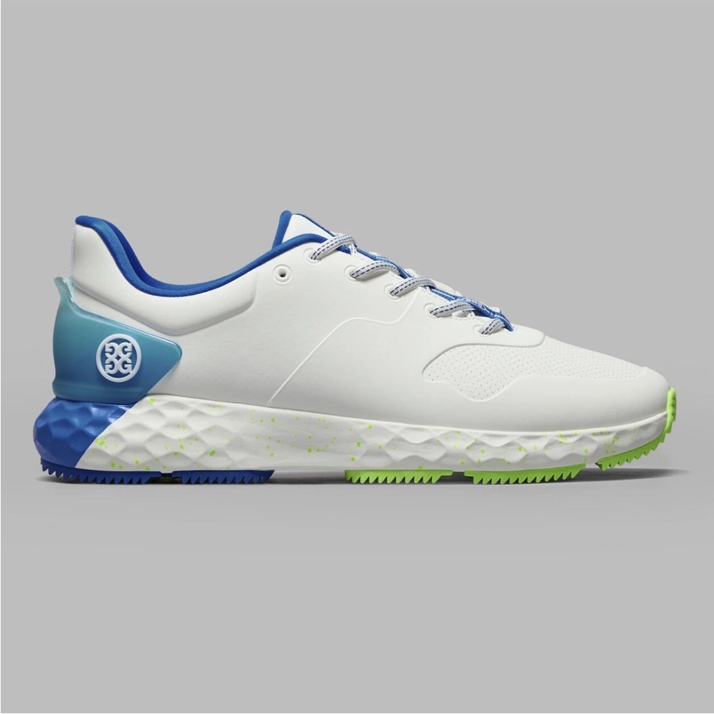 G/FORE White Blue Lime Athletic Golf Shoes